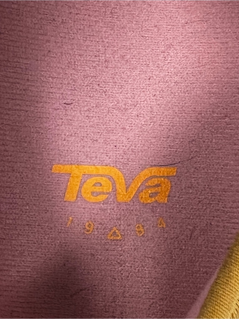 Teva Quilted Slip-On in Teal with Mustard and Pink Accents - Picture 8 of 9